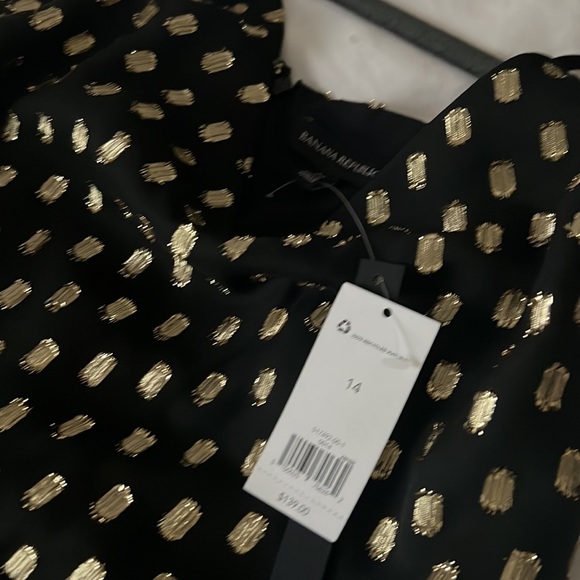 Banana Republic, black and gold cocktail dress - Picture 2 of 4